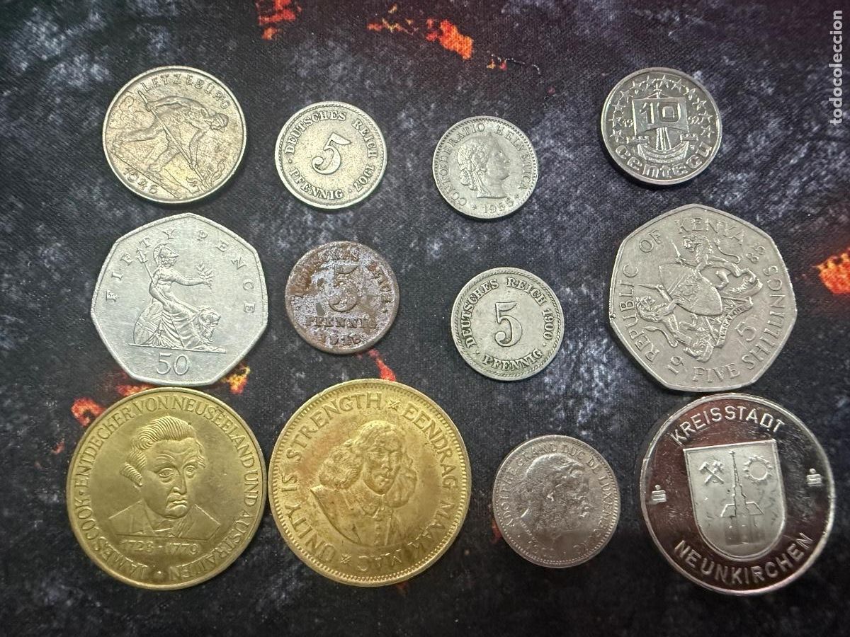 Monnaies anciennes de Europe: 33.- LOTE 12 MONEDAS ANTIGUAS DEL MUNDO ALEMANIA IMPERIAL 1907, SUD&Aacute;FRICA, REINO UNIDO Y M&Aacute;S