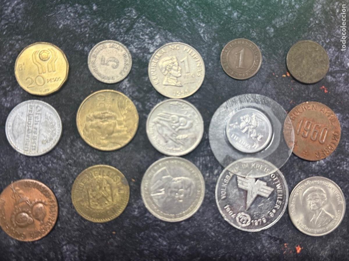 Monnaies anciennes de Europe: 34.- LOTE 15 MONEDAS ANTIGUAS Y CONMEMORATIVAS DEL MUNDO ALEMANIA, FILIPINAS, URSS Y M&Aacute;S