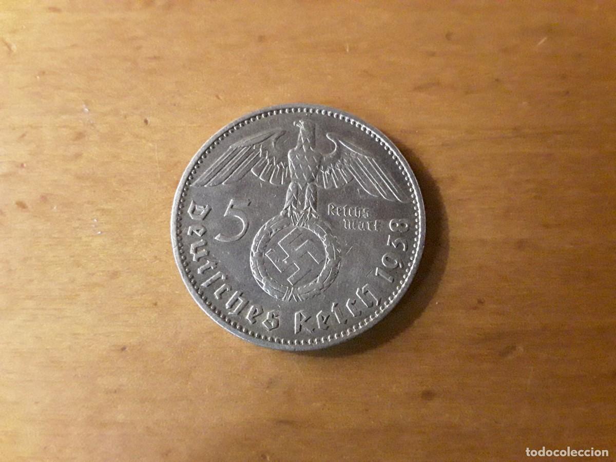 Monnaies anciennes de Europe: ALEMANIA III REICH - 5 REICHSMARK DE PLATA A&Ntilde;O 1938 J.