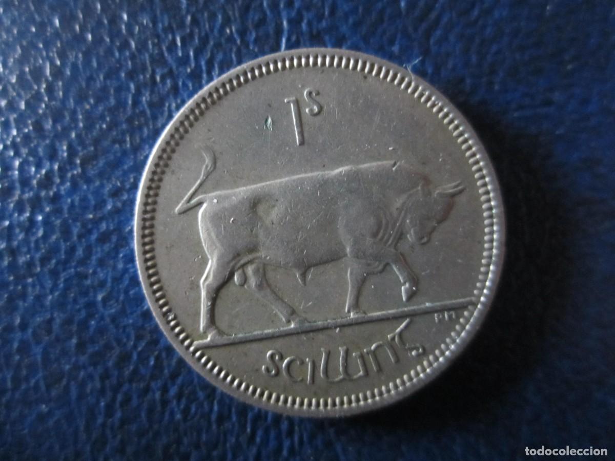 Monedas antiguas de Europa: Irlanda 1 chel&iacute;n 1966
