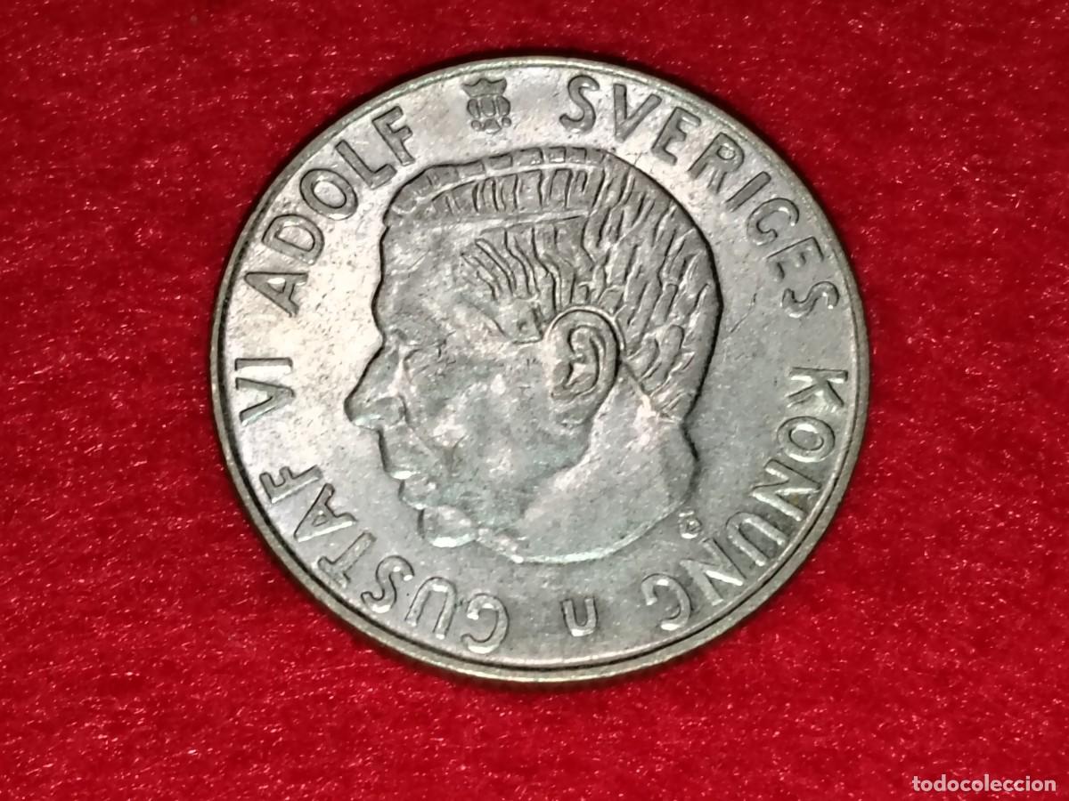Old Coins of Europe: MONEDA PLATA 1 KRONA (CORONA) 1966 SUECIA - REY GUSTAF VI ADOLF