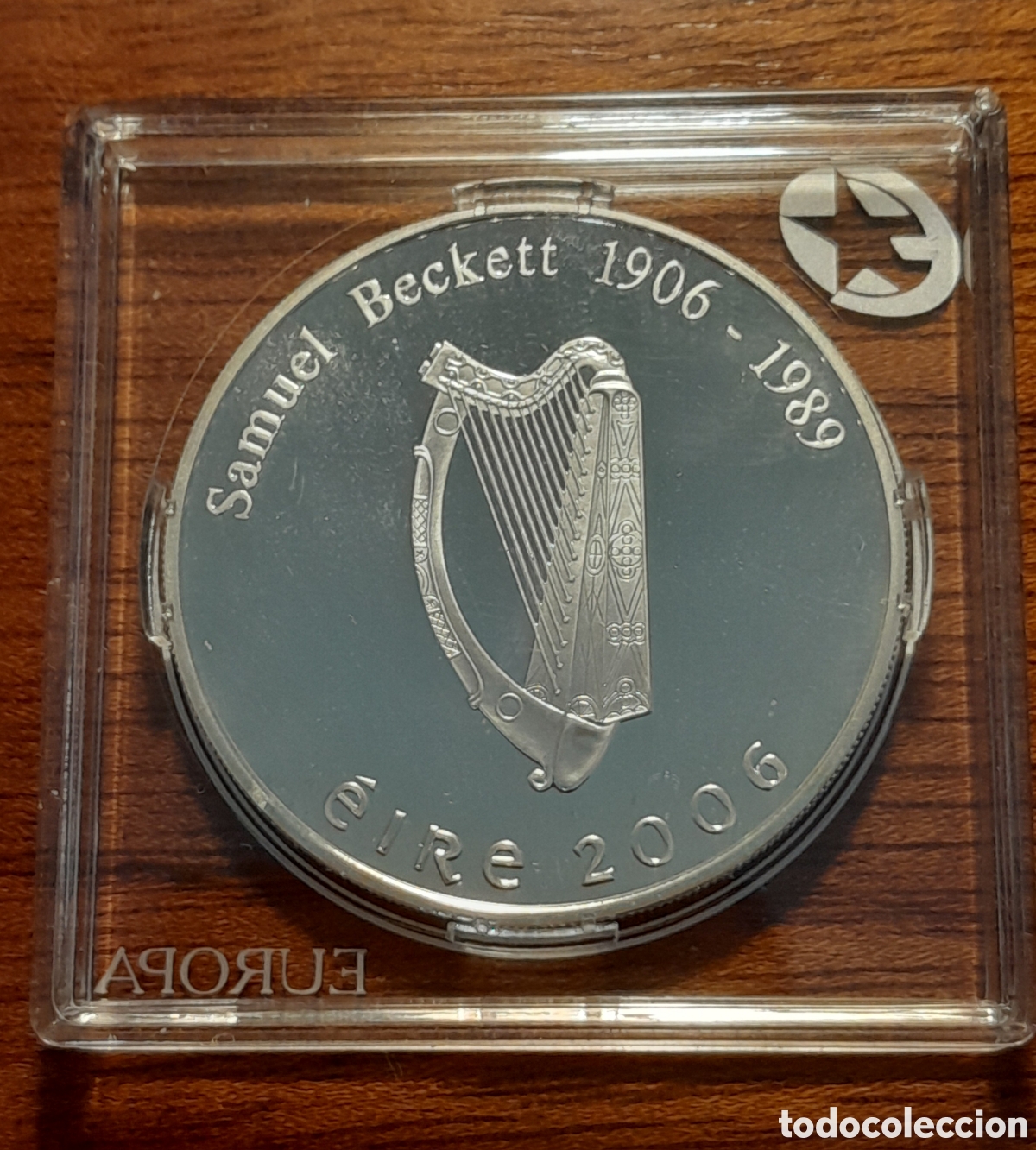 Monnaies anciennes de Europe: Irlanda, 10 euros 2006 , moneda plata, Samuel beckett,