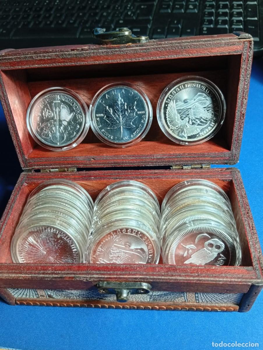Monedas antiguas de Europa: Onzas de plata bullion ( 31,10 g ) para inversi&oacute;n y colecci&oacute;n.