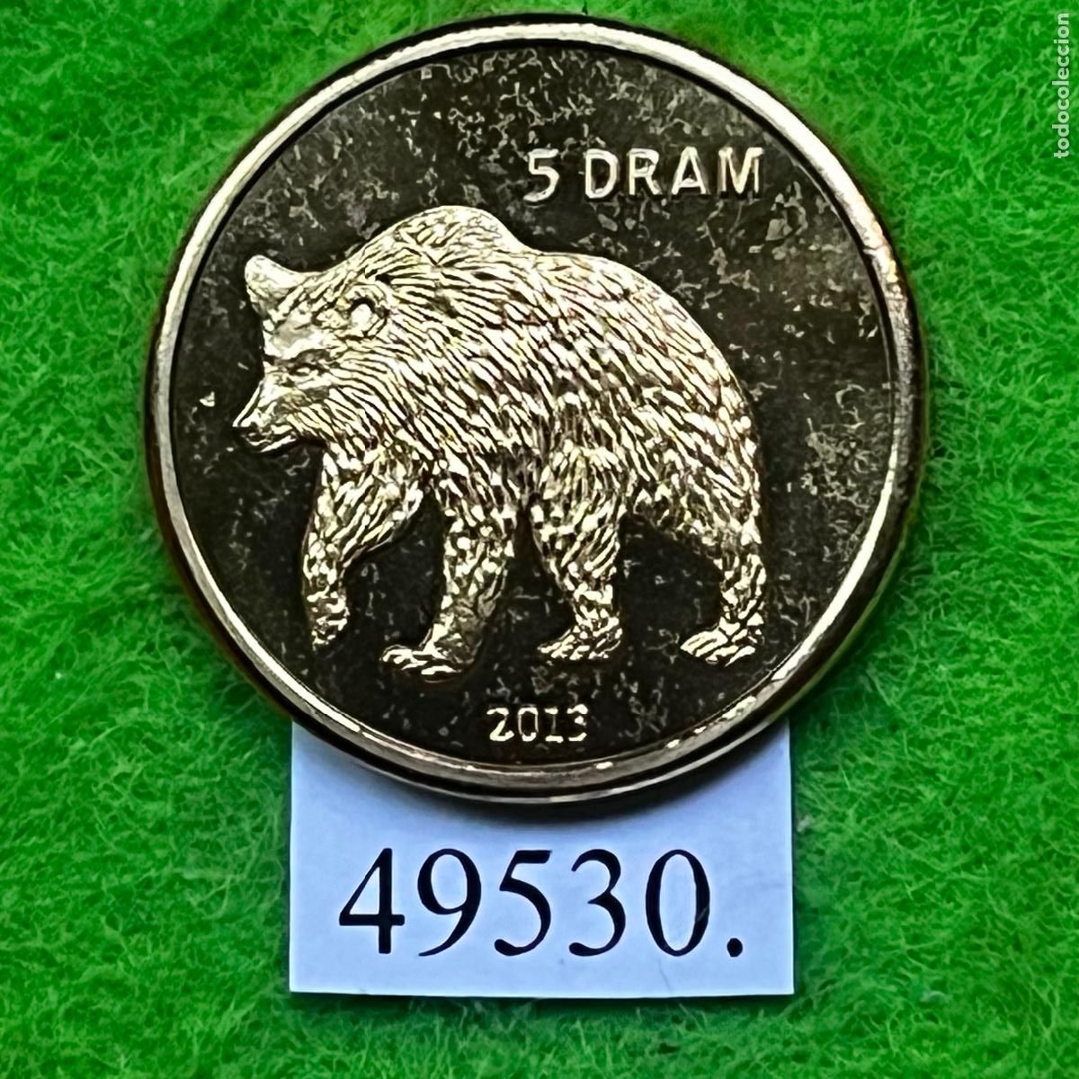 Monedas antiguas de Europa: Rep&uacute;blica de Nagorno-Karabaj, 5 Drams 2013 oso, (Artsaj)