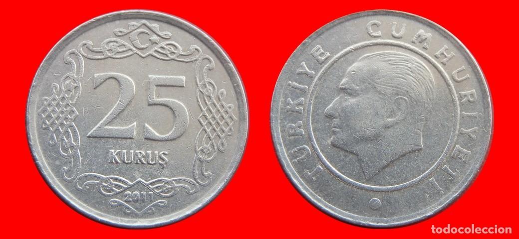 Monedas antiguas de Europa: 25 KURUS 2011 TURQUIA-156374