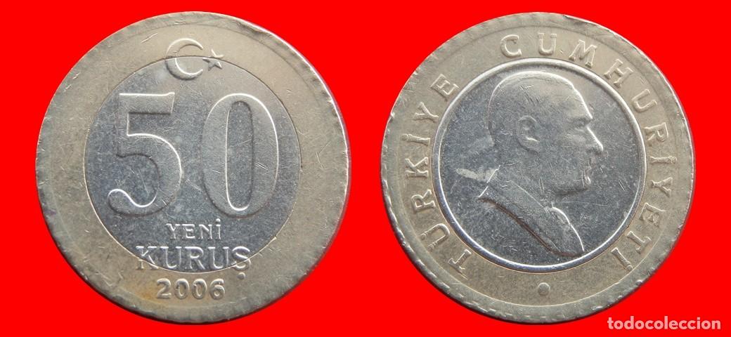 Monedas antiguas de Europa: 50 KURUS 2006 TURQUIA-156378