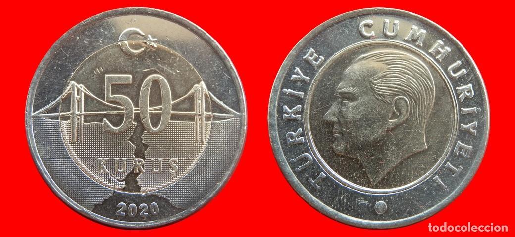 Monedas antiguas de Europa: 50 KURUS 2020 TURQUIA-156382