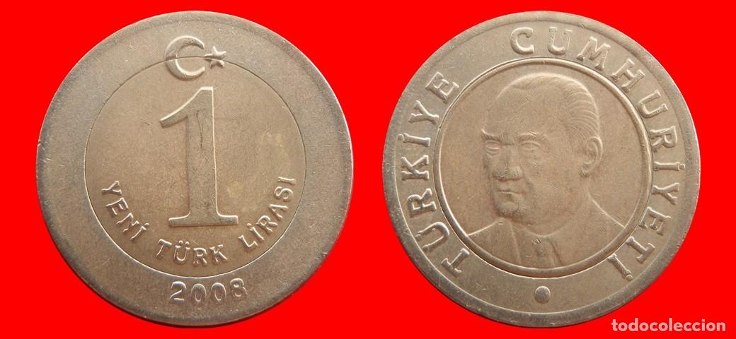 Monedas antiguas de Europa: 1 LIRA LIRASI 2008 TURQUIA-156385