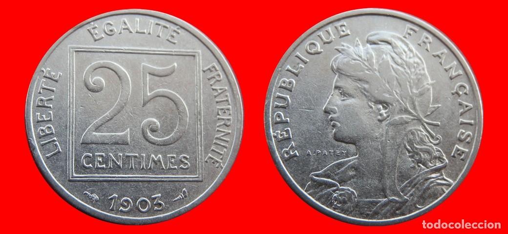 Monedas antiguas de Europa: 25 CENTIMOS 1903 FRANCIA-156390