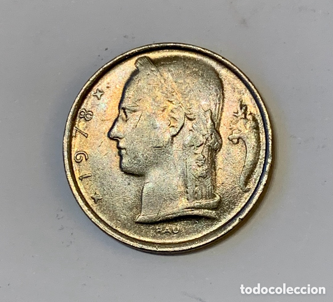 Monedas antiguas de Europa: Moneda. Belgique. 5 Francs. 1978.