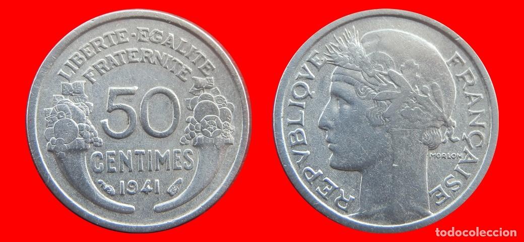 Monedas antiguas de Europa: 50 CENTIMOS 1941 ALUMINIO FRANCIA-156421