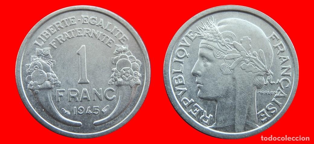 Monedas antiguas de Europa: 1 FRANCO 1945 ALUMINIO FRANCIA-156427