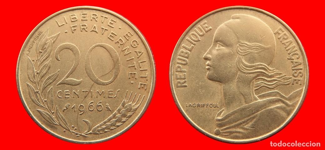 Monedas antiguas de Europa: 20 CENTIMOS 1966 FRANCIA-156437