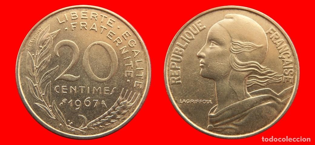 Monedas antiguas de Europa: 20 CENTIMOS 1967 FRANCIA-156438