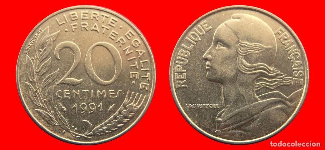 Monedas antiguas de Europa: 20 CENTIMOS 1991 FRANCIA-156443