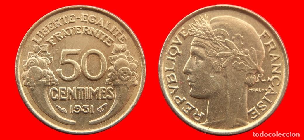 Old Coins of Europe: 50 CENTIMOS 1931 FRANCIA-156445