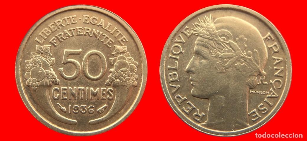 Old Coins of Europe: 50 CENTIMOS 1936 FRANCIA-156448