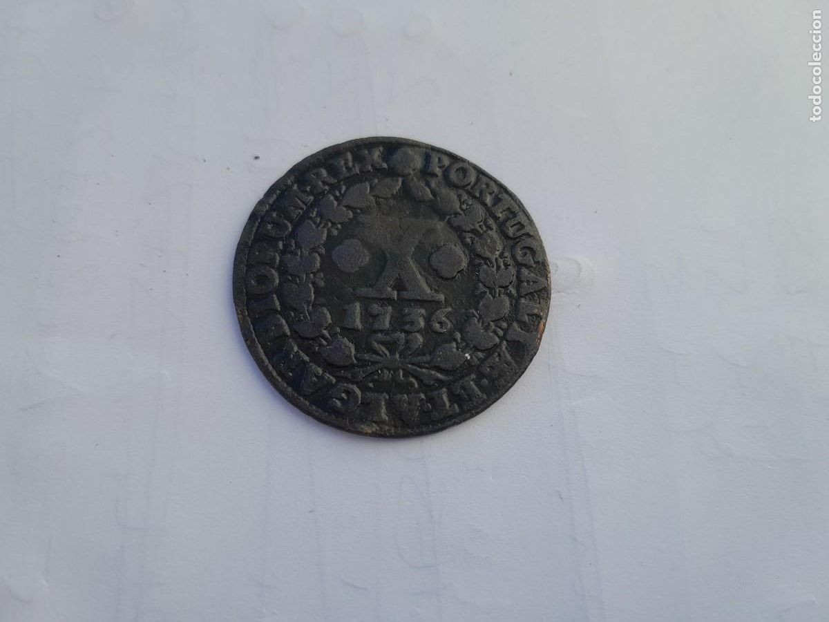 Monedas antiguas de Europa: 10 REIS 1736 . PORTUGAL, JUAN V