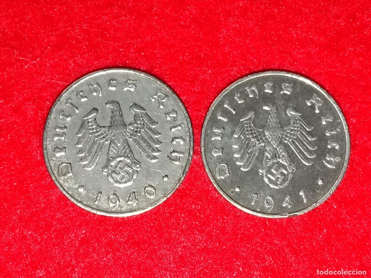 Alte M&uuml;nzen aus Europa: MONEDA 10 REICHS PFENNIG 1940-41 (E-F),ESV&Aacute;STICA,ALEMANA EPOCA NAZI WWIII - PIEZA H&Iacute;STORICA