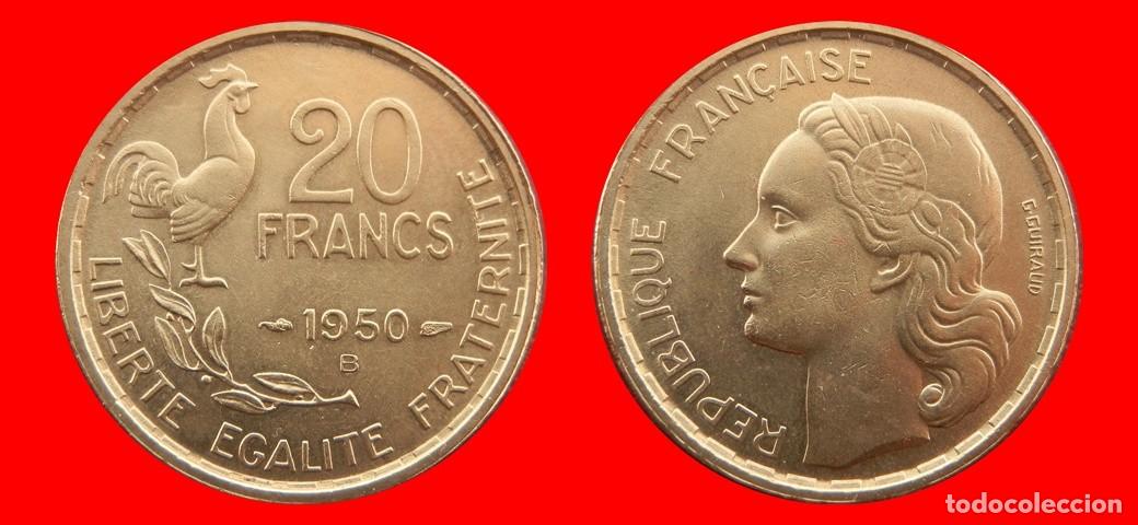 Monedas antiguas de Europa: 20 FRANCOS 1950B 4 PLUMAS FRANCIA-156456