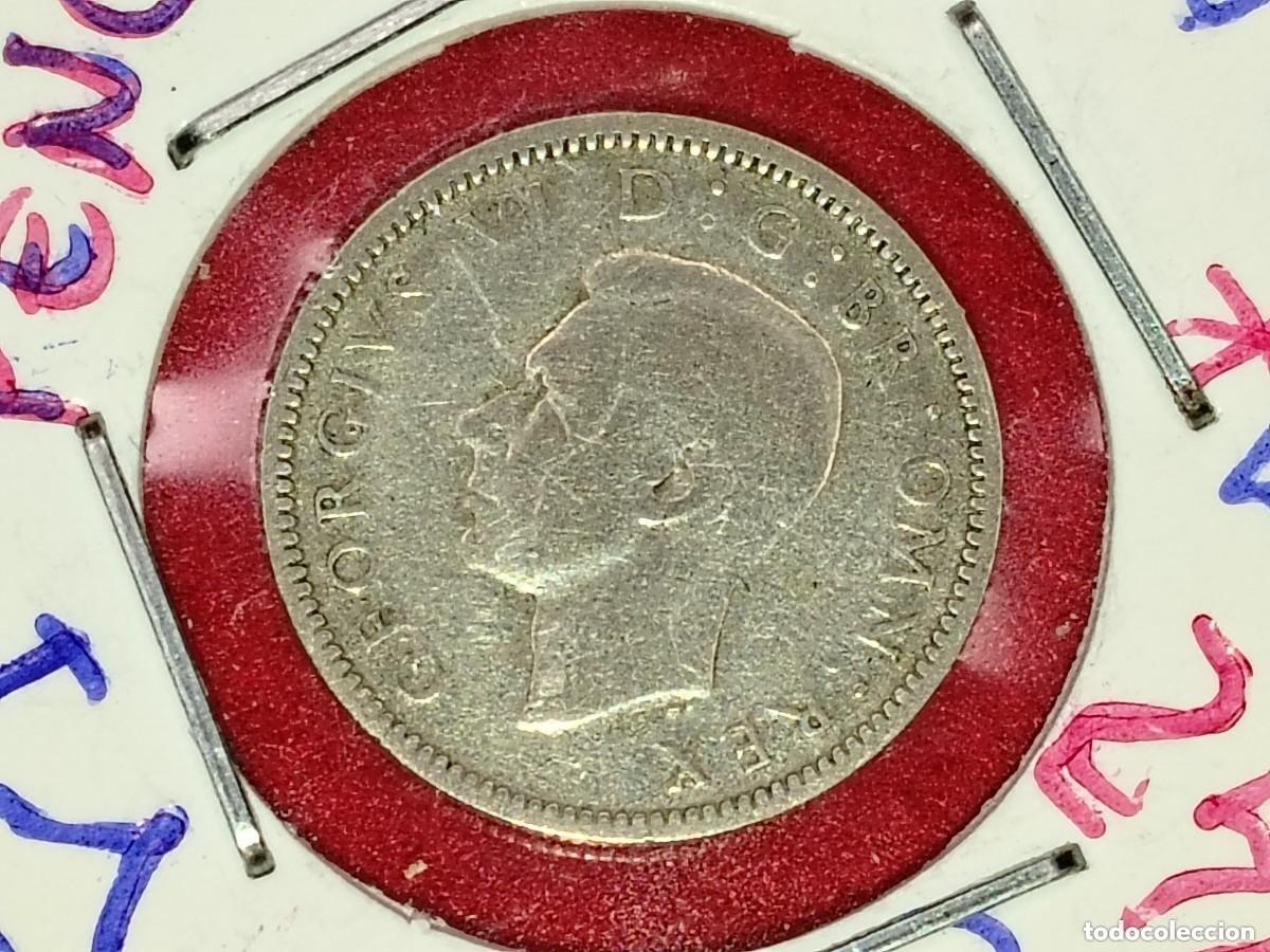 Monete antiche di Europa: GRAN BRETA&Ntilde;A 6 PENIQUES (PENCE) PLATA 1942 - GEORGE VI - EBC