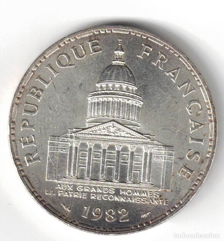 Monedas antiguas de Europa: MONEDA FRANCIA 100 FRANCOS 1982 PANTHEON - PLATA