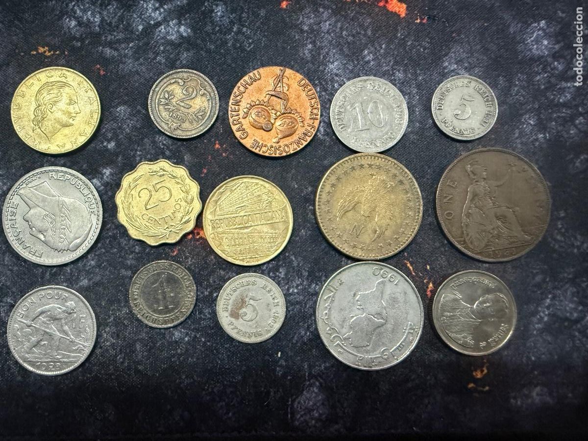 Alte M&uuml;nzen aus Europa: 38.-LOTE 15 MONEDAS ANTIGUAS DEL MUNDO | ALEMANIA IMPERIAL, REINO UNIDO 1931 Y M&Aacute;S