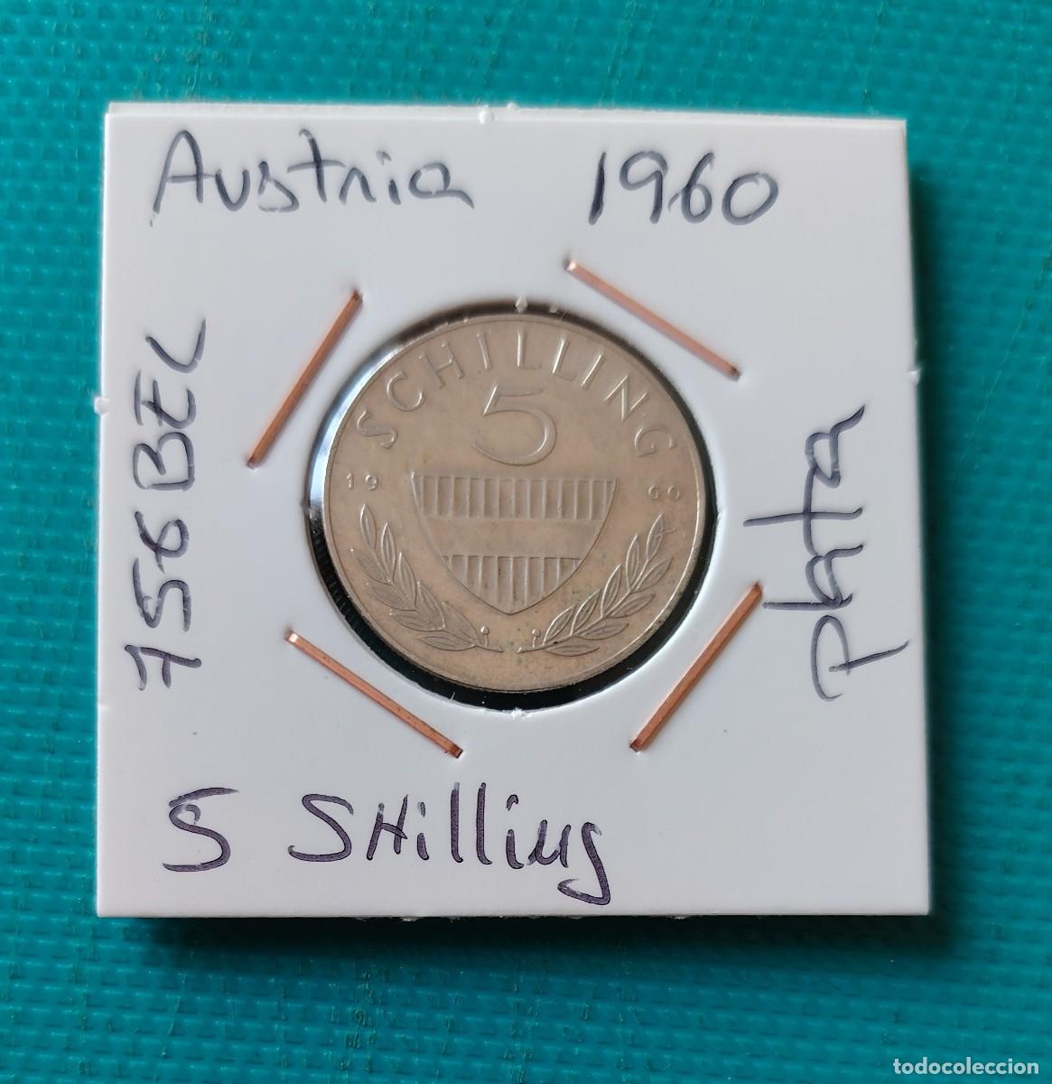 Monedas antiguas de Europa: MONEDA DE AUSTRIA - 5 SHILLING DE PLATA DEL A&Ntilde;O 1960 - EBC - 756BEL