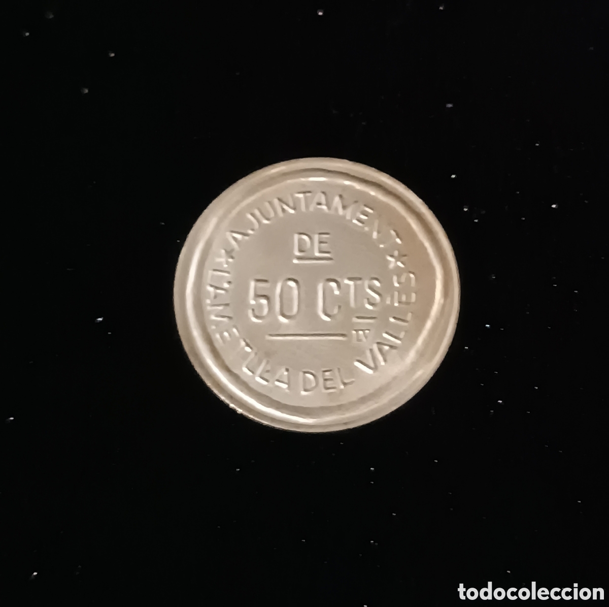 Monedas antiguas de Europa: Moneda guerra civil ametlla del vall&egrave;s km 2.1