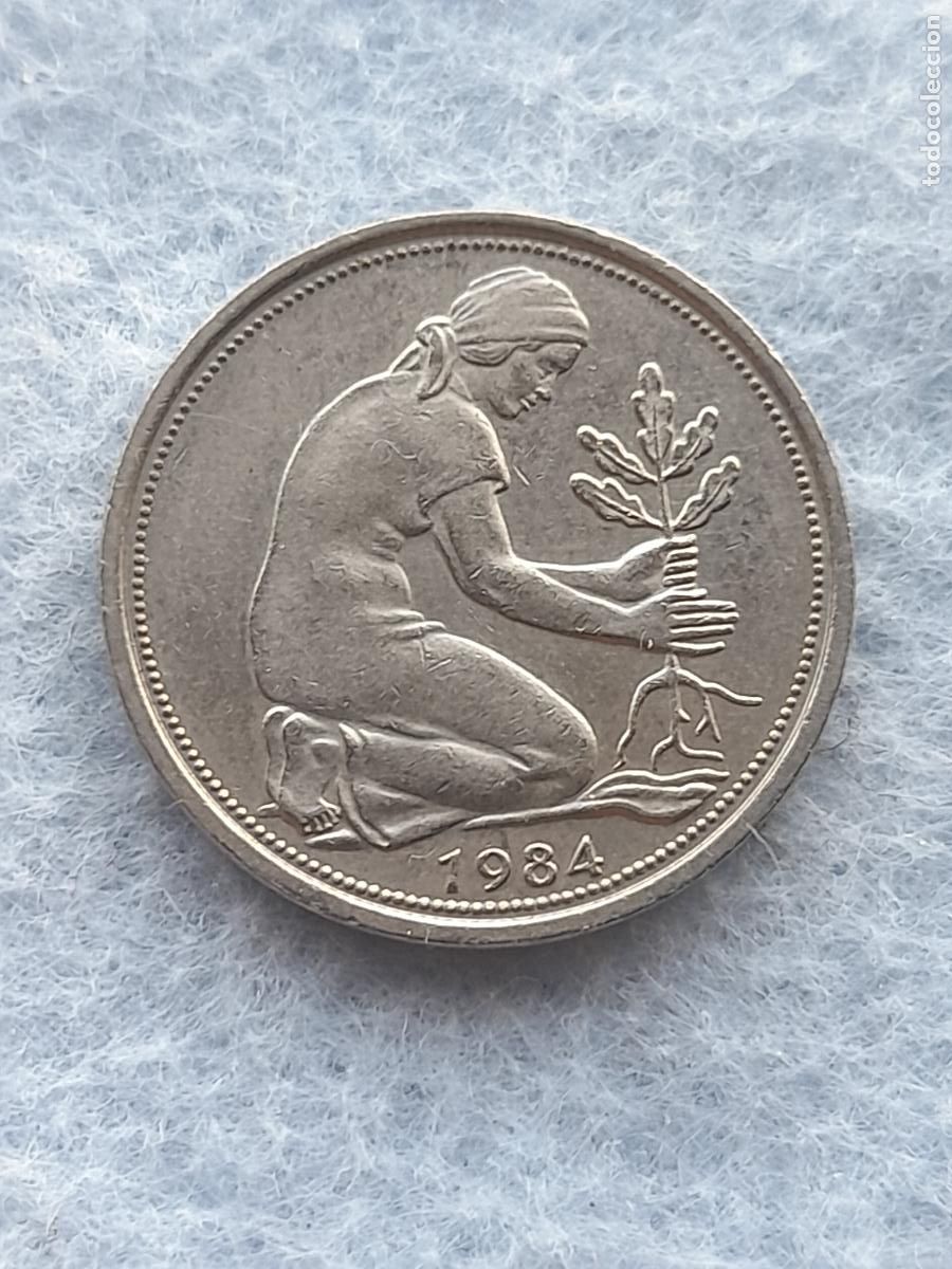 Old Coins of Europe: Alemania. 50 Pfennig. A&ntilde;o 1984 G.