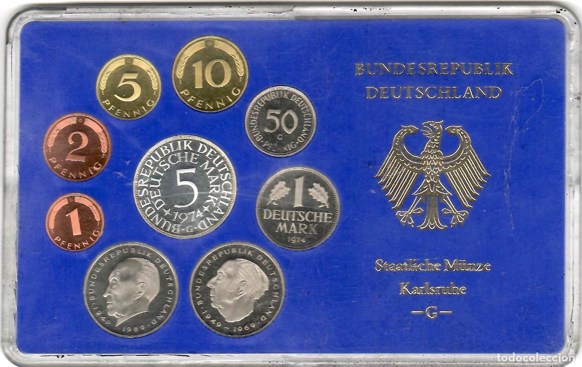 Old Coins of Europe: ESTUCHE DE MONEDAS ALEMANIA 1974