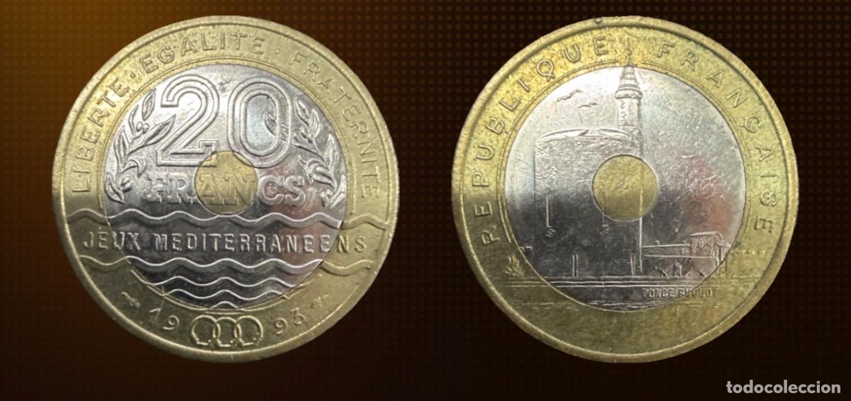 Old Coins of Europe: Francia 20 francos, Juegos del Mediterr&aacute;neo &middot; 1993