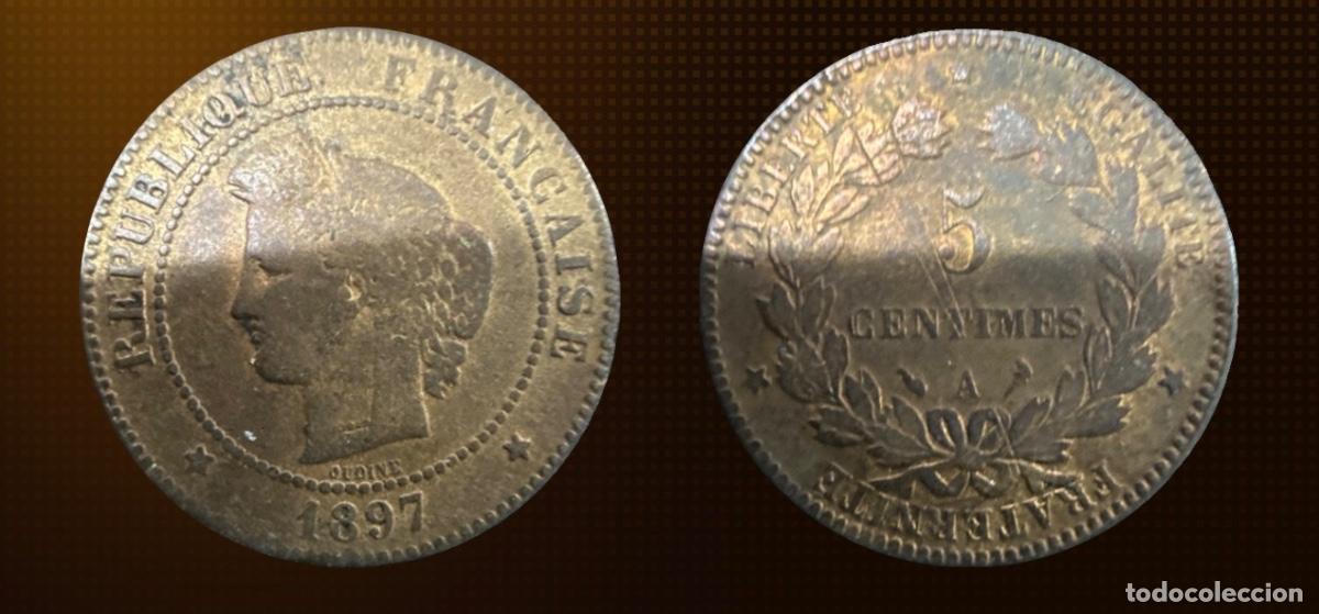 Old Coins of Europe: Francia 5 c&eacute;ntimos &middot; 1897-A