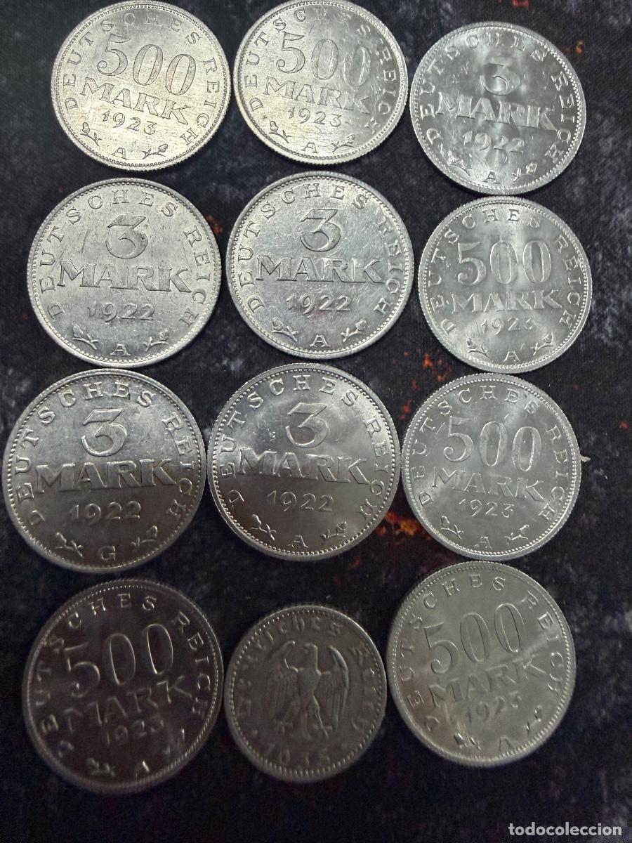 Old Coins of Europe: 42.- LOTE 12 MONEDAS ANTIGUAS ALEMANIA 1922-1935 | WEIMAR &middot; HIPERINFLACI&Oacute;N