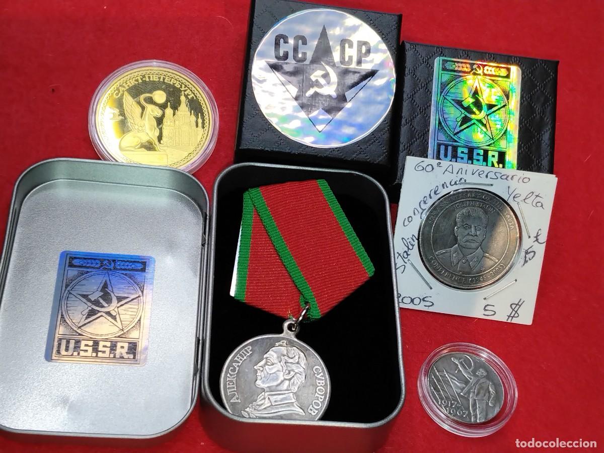 Alte M&uuml;nzen aus Europa: COLECCI&Oacute;N USSR-CCCP -RUSIA EX SOVIETICA EX URSS MEDALLA DE SUVOROV+MONEDAS(VER FOTOS)