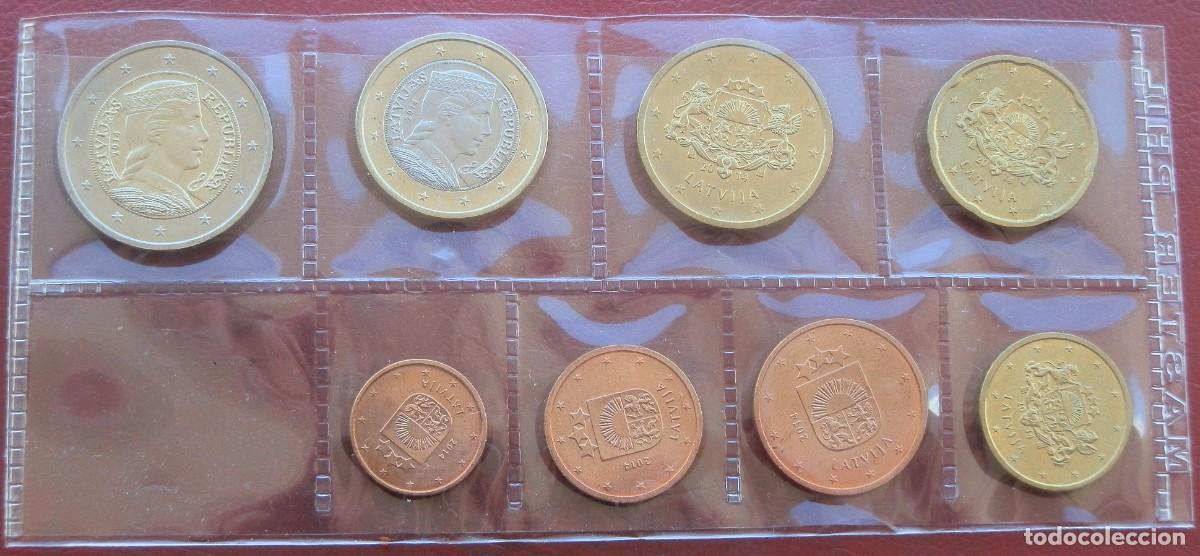 Monedas antiguas de Europa: SERIE EUROS 2014 SIN CIRCULAR LETONIA