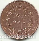 Monedas antiguas de Europa: PORTUGAL - 5 CENTIMOS DE EURO - 2019 - ACERO COBREADO - FOTOS