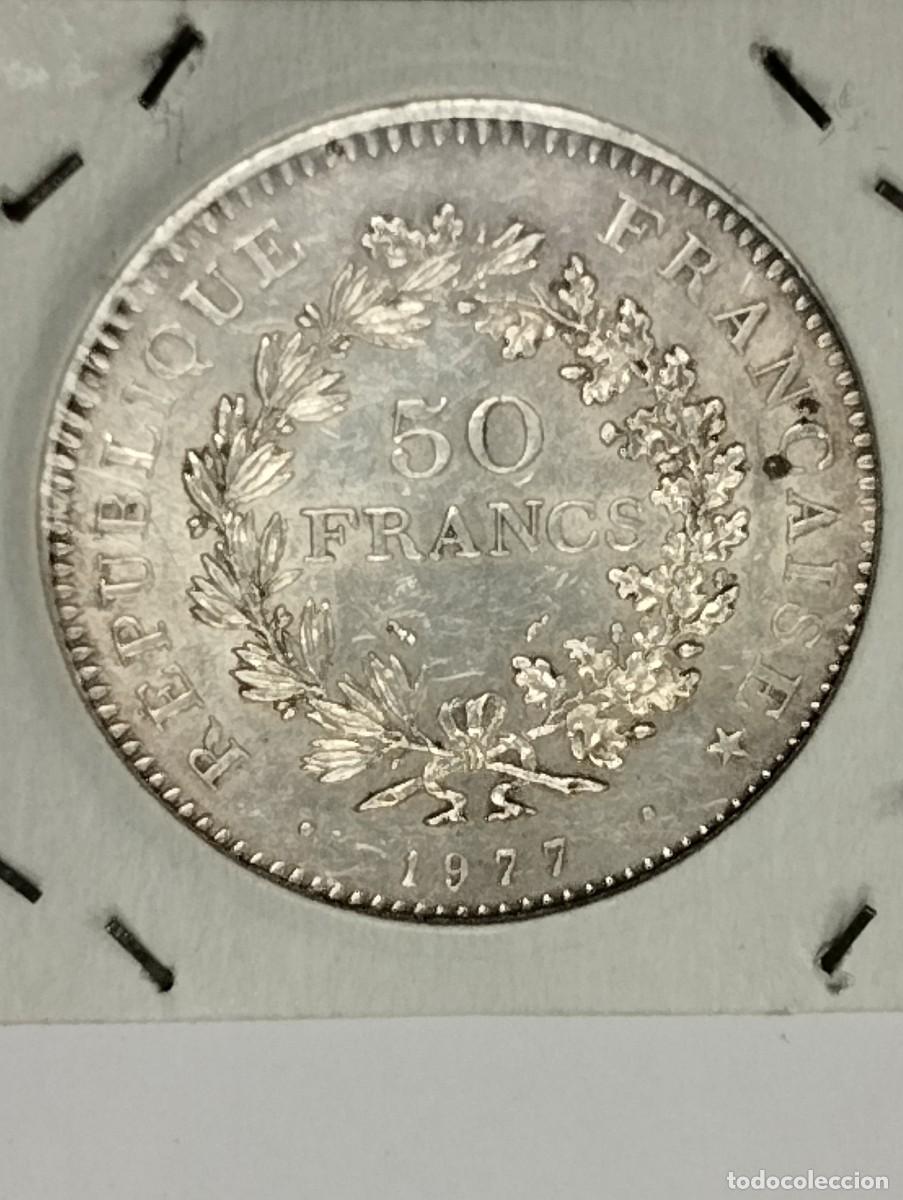 Monedas antiguas de Europa: MONEDA CINCUENTA 50 FRANCS A&Ntilde;O 1977. PLATA. SIN CIRCULAR.