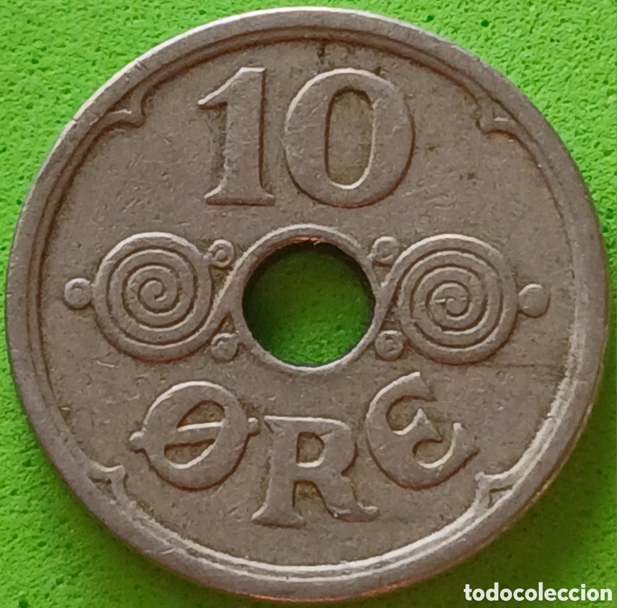 Monedas antiguas de Europa: Dinamarca 10 ore 1925 km#822 - Foto 2