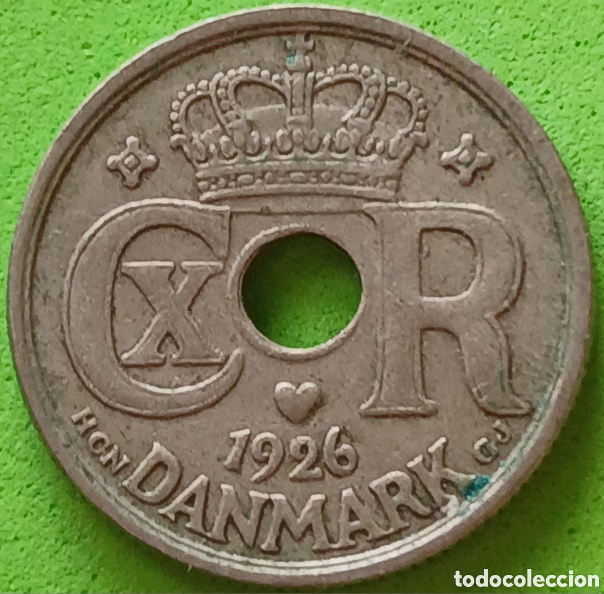 Monedas antiguas de Europa: Dinamarca 10 ore 1926 km#822