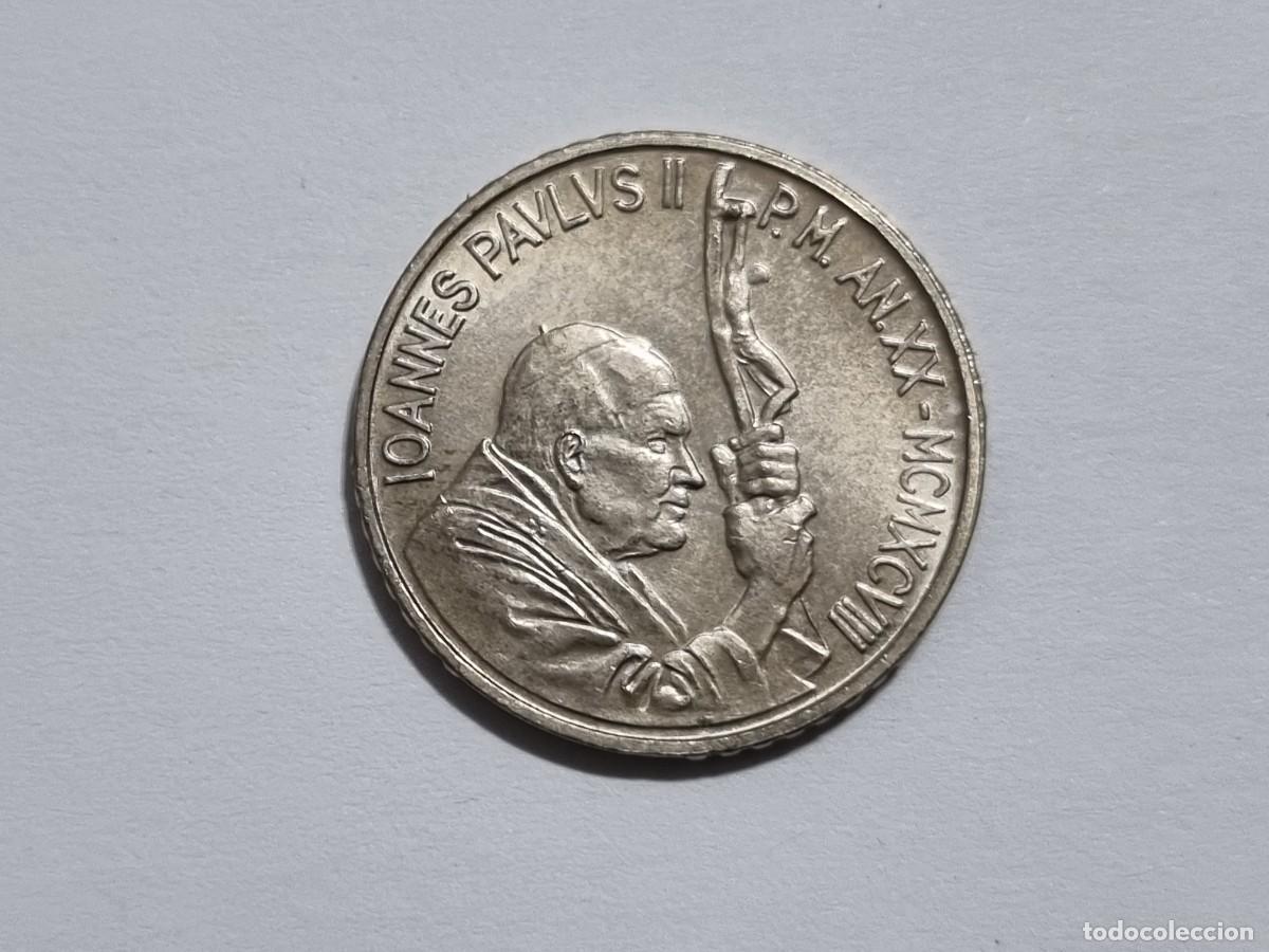 Monedas antiguas de Europa: Moneda SC Ciudad de Vaticano L.100 100 Liras Juan Pablo II 1998-R Coleccionista