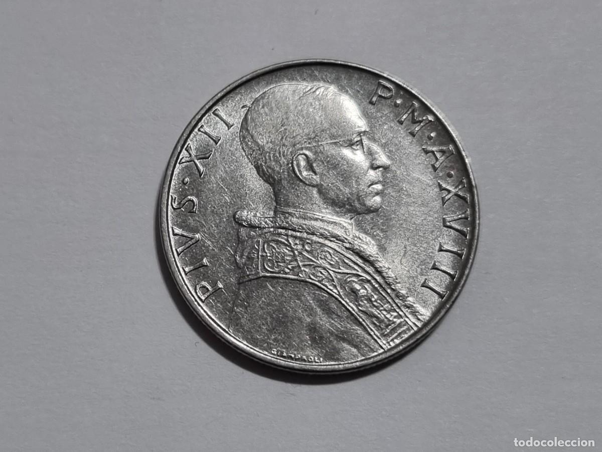 Monedas antiguas de Europa: Moneda SC Ciudad de Vaticano L.50 50 Liras Pio XII 1956 P.M.A. Coleccionista