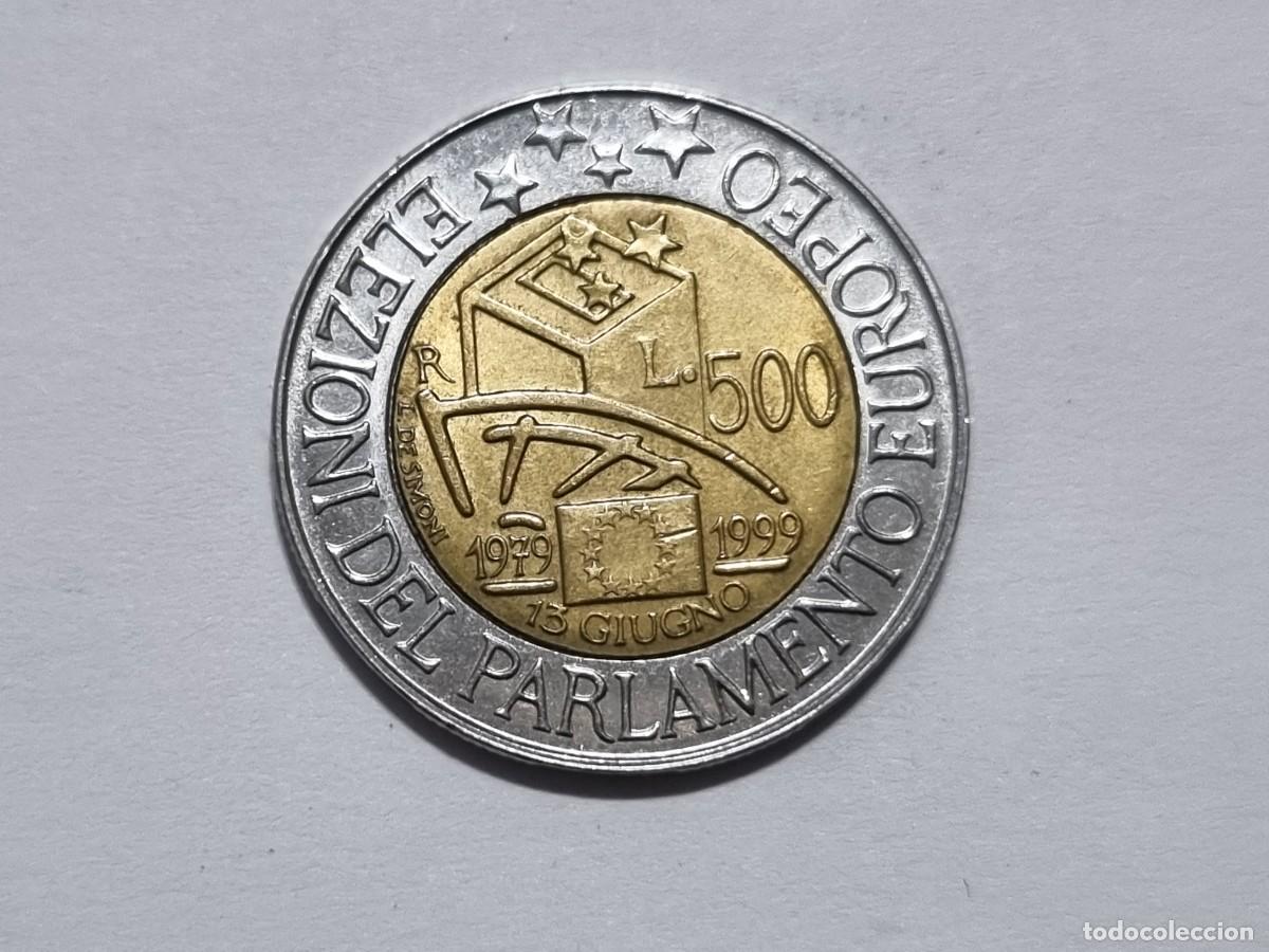 Monedas antiguas de Europa: Moneda SC Italiana L.500 500 Liras Italia 1979-1999 Parlamento Coleccionista