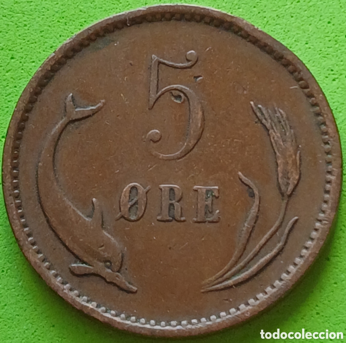 Monedas antiguas de Europa: Dinamarca 5 ore 1902 km#794 ESCASA !!