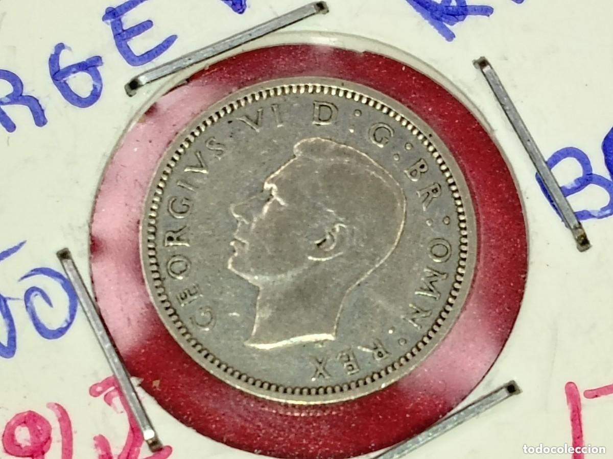 Alte M&uuml;nzen aus Europa: GRAN BRETA&Ntilde;A 6 PENIQUES (PENCE) PLATA 1942 - GEORGE VI - BC+