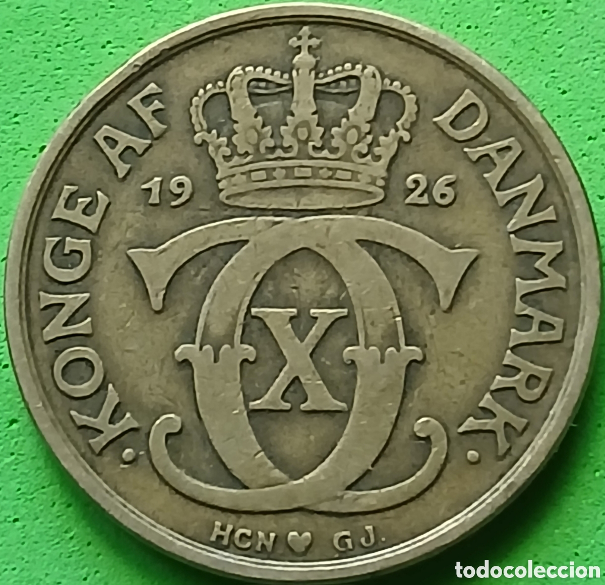Monedas antiguas de Europa: Dinamarca 2 coronas 1926 km#825