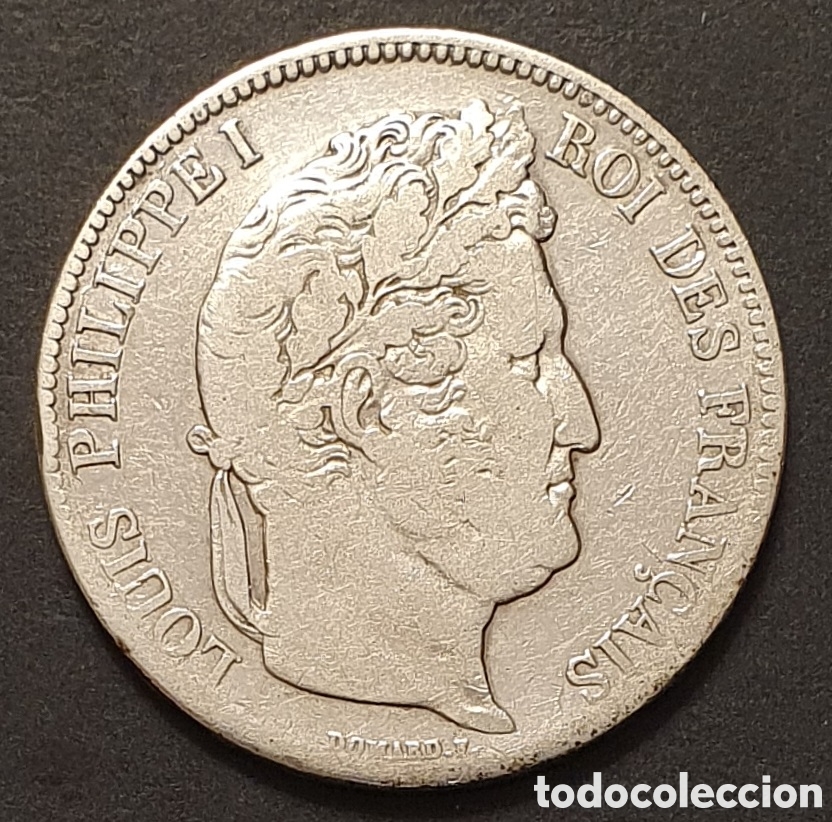 Monedas antiguas de Europa: FRANCIA 5 FRANCOS PLATA 1838 LUIS FELIPE I