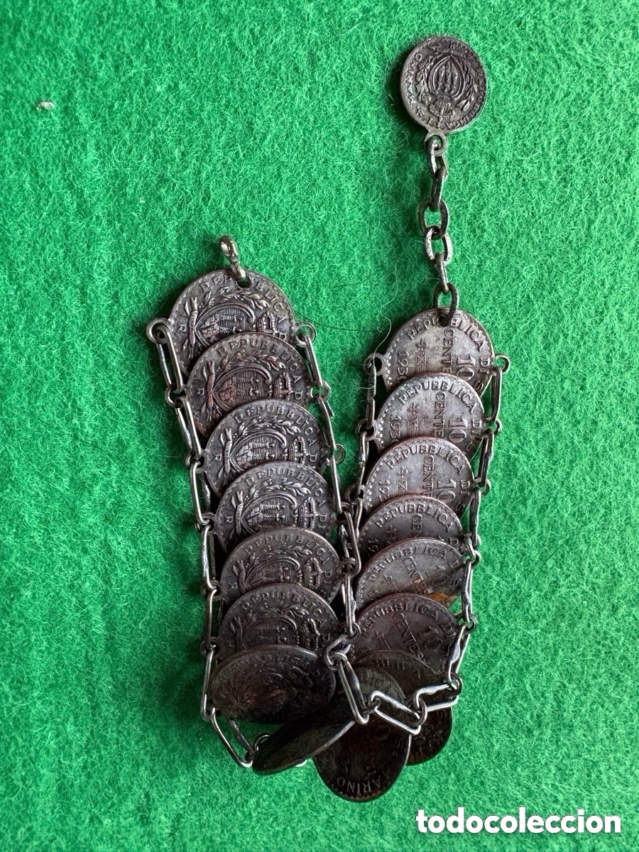 Monedas antiguas de Europa: Antigua pulsera de monedas (A2) - Foto 2
