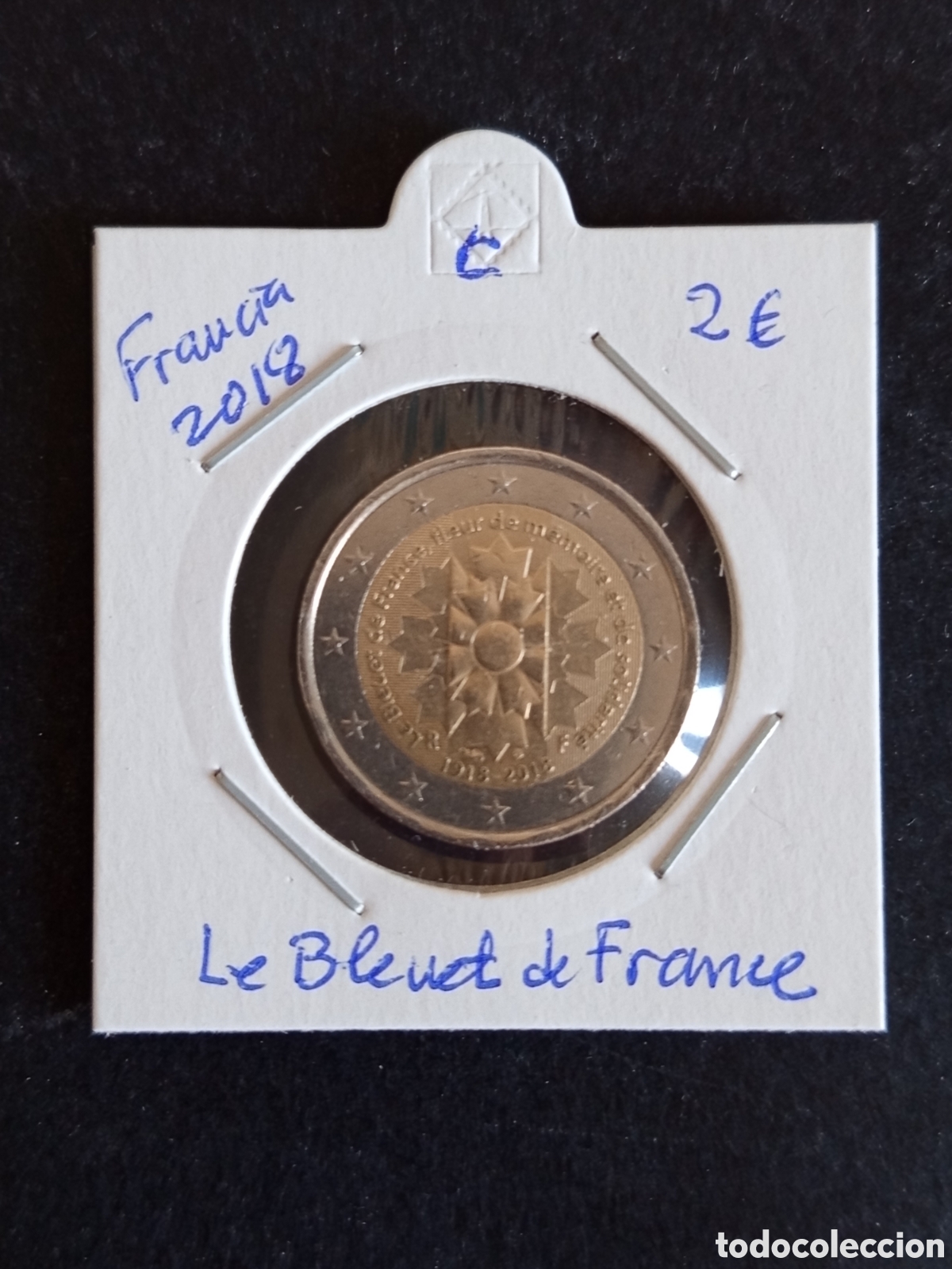 Monedas antiguas de Europa: Francia, 2018. 2 &euro; CIRCULADO &rdquo;Le Bleuet de France&rdquo;. Pedido m&iacute;nimo 3 &euro;. Ver fotos