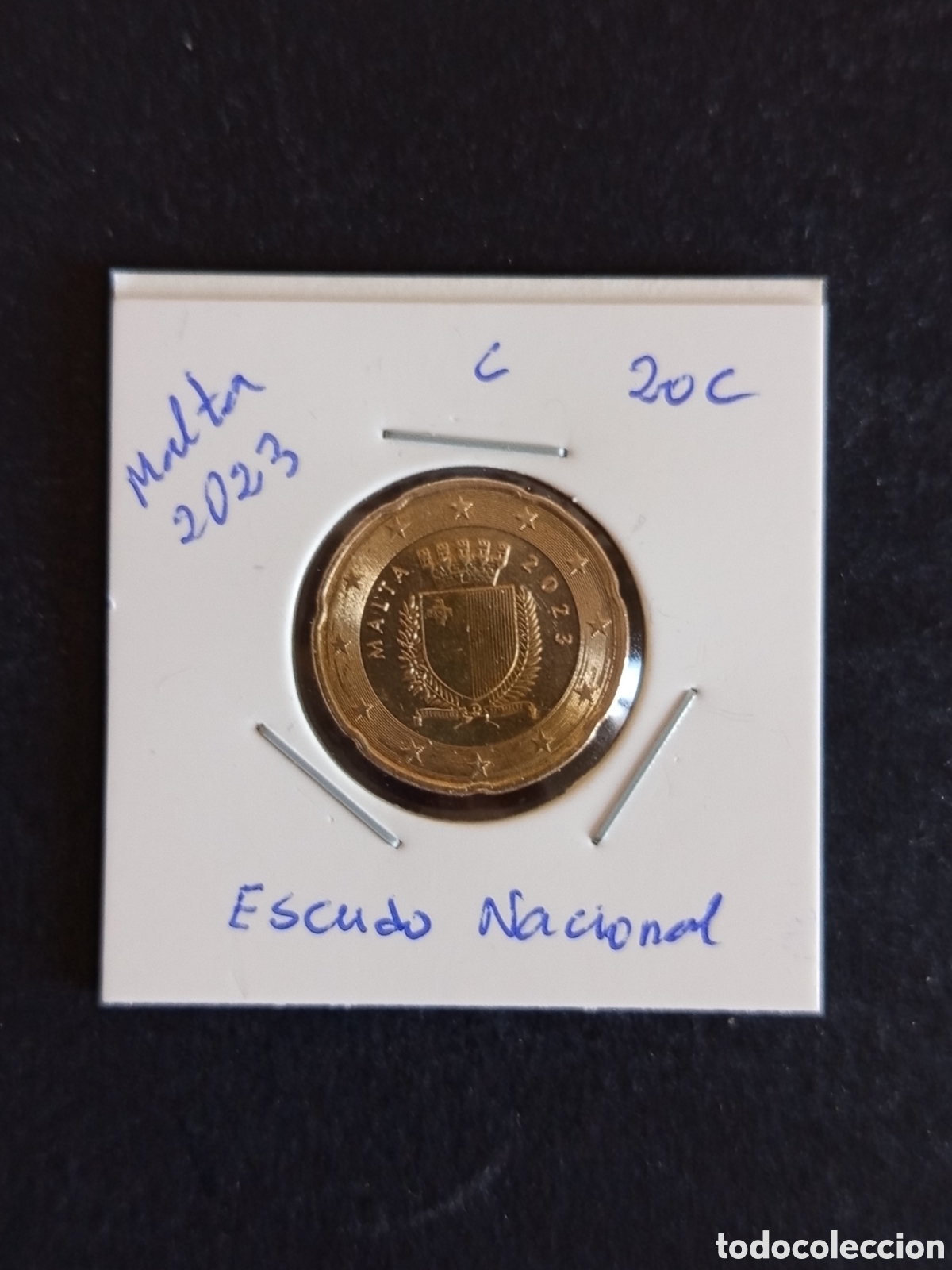 Monedas antiguas de Europa: Malta, 2023. 20 c CIRCULADO. Cara Nacional:&rdquo;Escudo Nacional&rdquo;. Pedido m&iacute;nimo 3 &euro;. Ver fotos.
